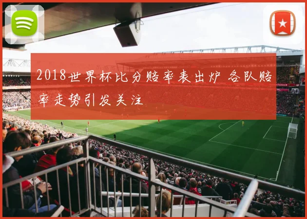 2018世界杯比分赔率表出炉 各队赔率走势引发关注